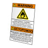 Табличка с цветной печатью, материал: пластик ПВХ 10х30