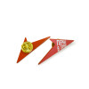 Значок металлический окрашенный с полноцветной печатью  0-1 см2